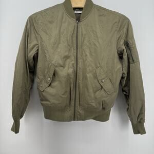 PacSun Pacific Sun Olive Bomber‎ Jacket Size Large Waist Length